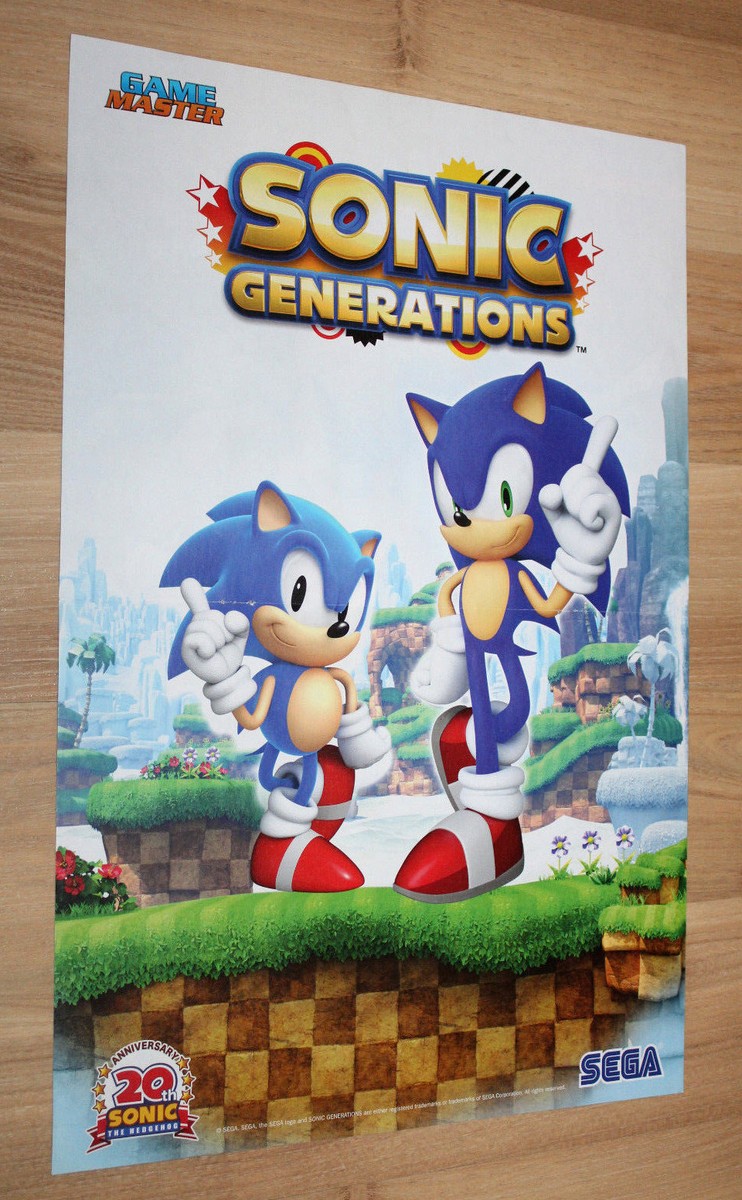 Star Fox 64 3D / Sonic Generations Rare small Poster 42x28cm
