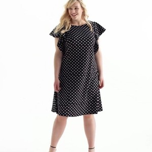 lane bryant polka dot dress