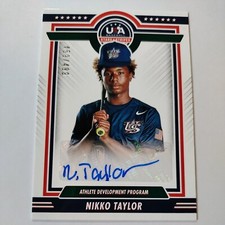 2022 Panini Stars And Stripes Nikko Taylor Team USA. Auto 450/499 ADP1-NT