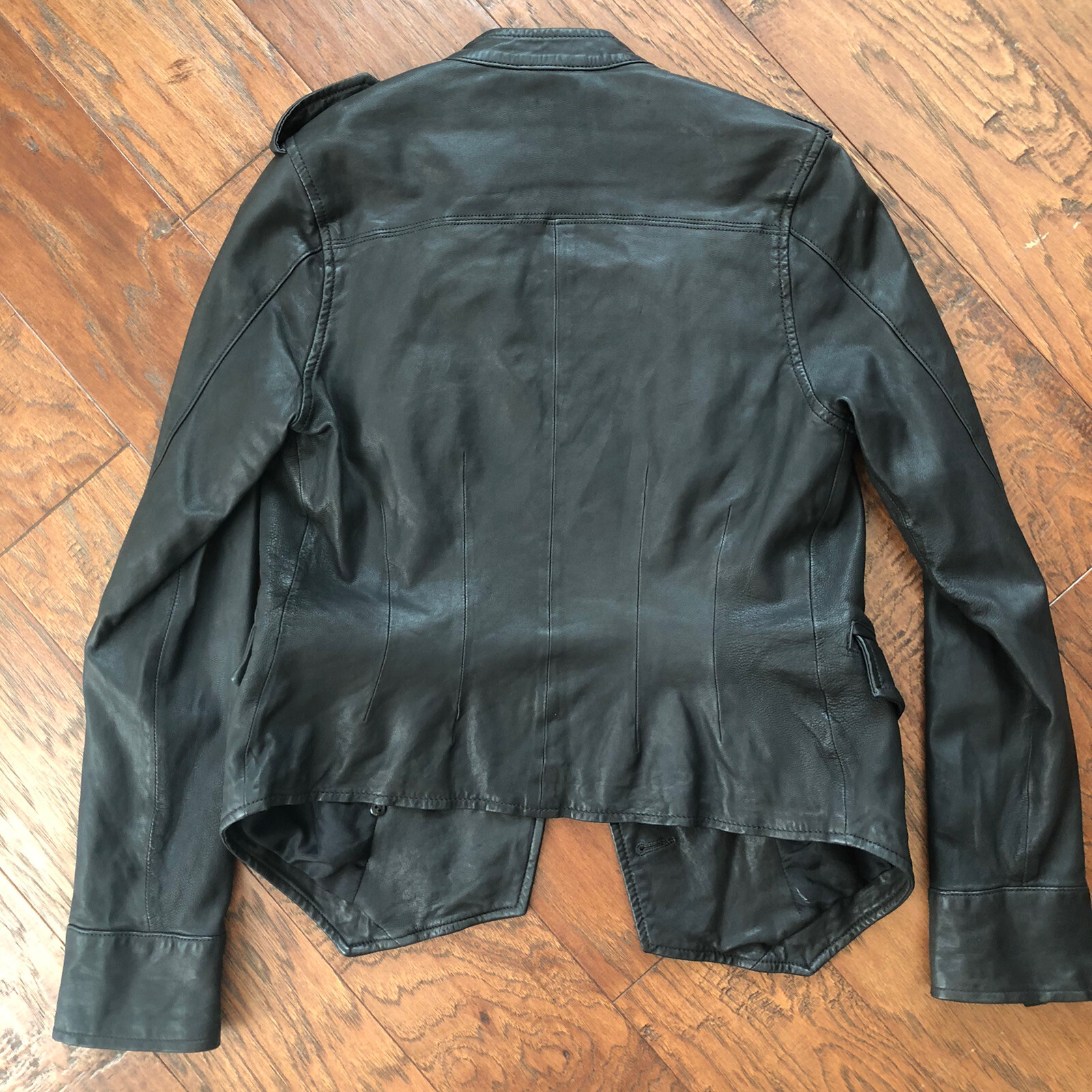Giacca donna Joie pelle di agnello con fodera in seta doppia fila bottoni XS