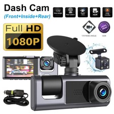 HD 1080P Car Dual Lens Dash Cam Front Rear Inside Video Recorder Camera G-Sensor