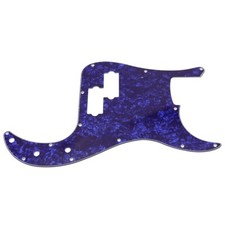 PVC 4 Ply P Bass Pickguard 13 Screw Holes Scratch Plate Blue Pearl for PB Bass