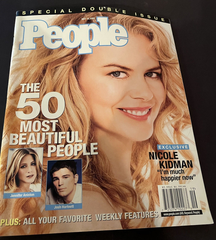 2002 50 Most Beautiful People Mag Nicole Kidman Denzel Aniston Britney Spears