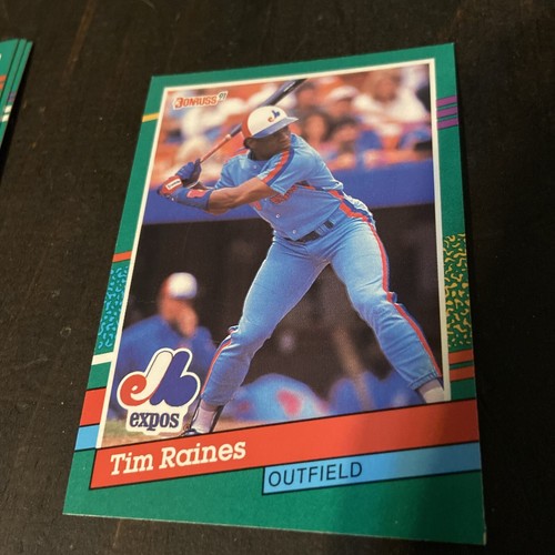 1991 Donruss 3 Purple Stripes on Right Border 457 Tim Raines eBay