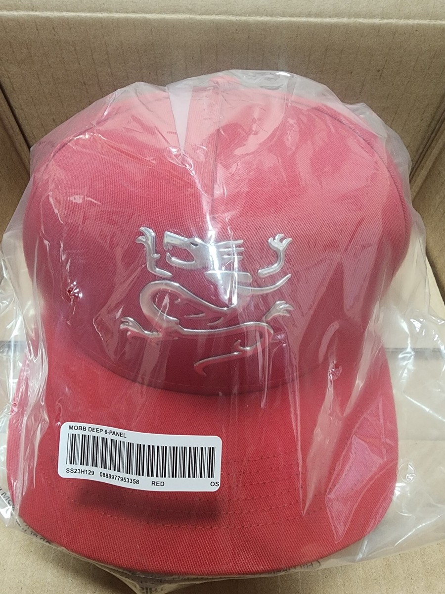 New Supreme x Mobb Deep 6-Panel Cap Hat Dragon Color Red
