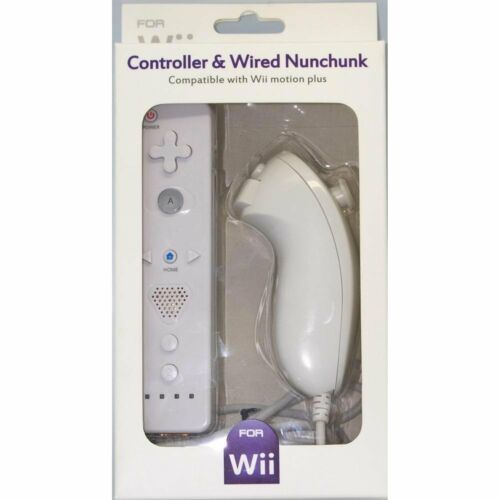estoy de acuerdo acidez evitar Pack Mando Wii Remote con Wiimotionplus incorporado + Nunchuck Compatible  Wii | eBay