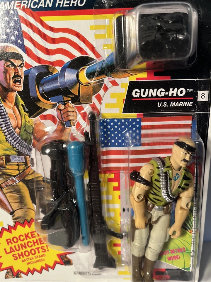 G.I. Figura de acción Joe Hasbro 1991 Gung-Ho U.S. Marine sellada, ¡bonita! (B22) Foto 2 de 4