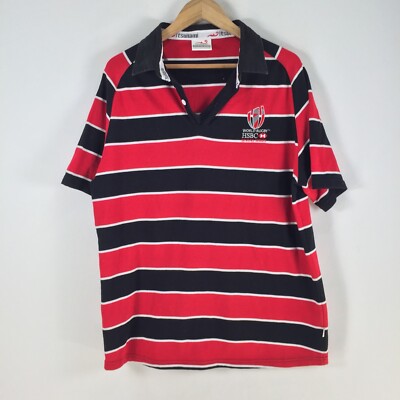 HSBC World Rugby seven series mens rugby polo shirt size XL tsunami 089442