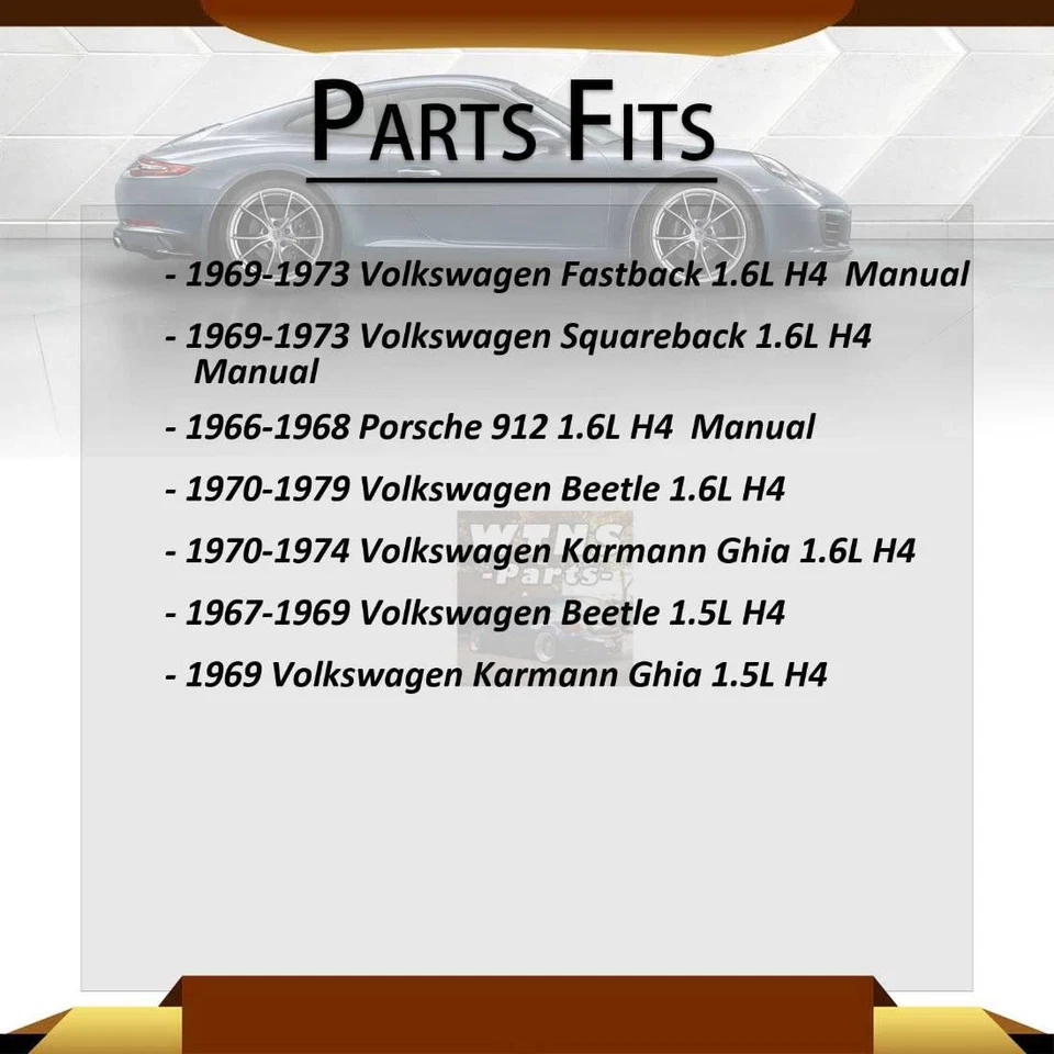 Conjunto de juntas traseras CV para Volkswagen Karmann Ghia 1970-1974 2x Foto 2 de 3