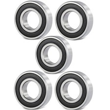 5 Pcs Premium 6302 2RS ABEC3 Rubber Sealed Deep Groove Ball Bearing 15x42x13mm