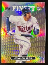 2013 Finest Gold Refractors #82 Oswaldo Arcia #'d 7/50 Twins