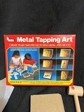 VTG Metal Tapping Art Kit NSI Metal Wood Projects Original 1979 Box 7704 Age 8
