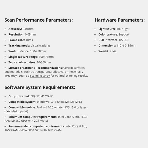 3DMakerpro Seal Handheld 3D Scanner 10FPS Scanning Speed Anti-Shake Scan R4T0 - Picture 11 of 12