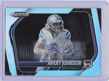 2025 Panini Prizm Avery Johnson Silver RC Auto #186 Wildcats 708