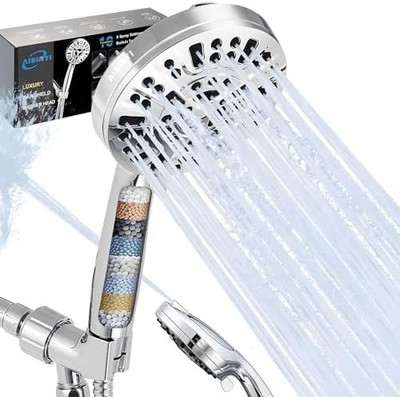 #ad #ad HammerHead Showers® Solid Metal Handheld Shower Head 2.5 GPM Brushed Nickel $72.99