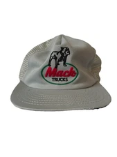 Vintage 70s 80s Mack Trucks Hat SnapBack Cintas Mesh *See Description