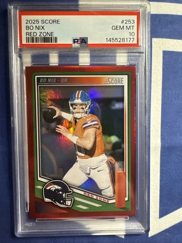 2025 Score - Bo Nix #253 Red Zone /20 Denver Broncos Pop 1 🔥