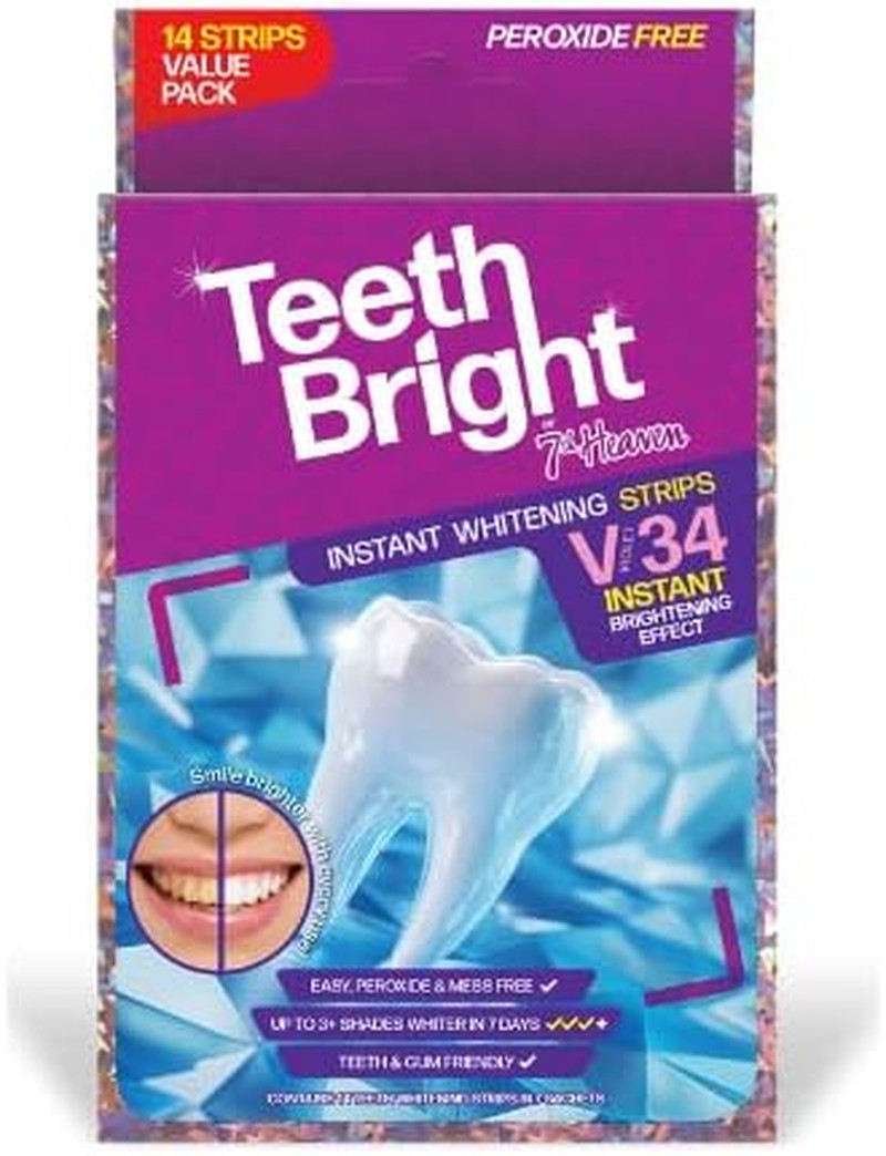 Purple Teeth Whitening Strips by , White Teeth Strips X 7, Teeth Whitener and Te