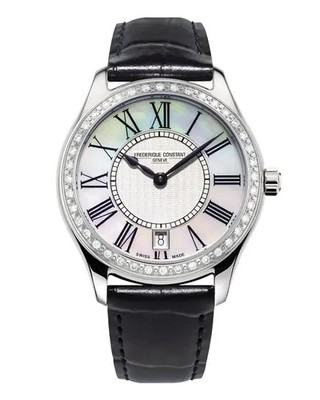 Frederique Constant Women's Classic Date Quartz Black Watch 36 MM FC-220MPW3BD26
