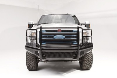 Fab Fours FS99-S1660-1 Black Steel BUMPER TRUCK FRONT