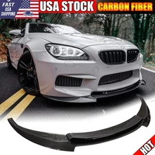 FOR 12-19 BMW F06 F12 F13 M6 6 Series FRONT BUMPER LIP Spoiler Chin REAL CARBON 