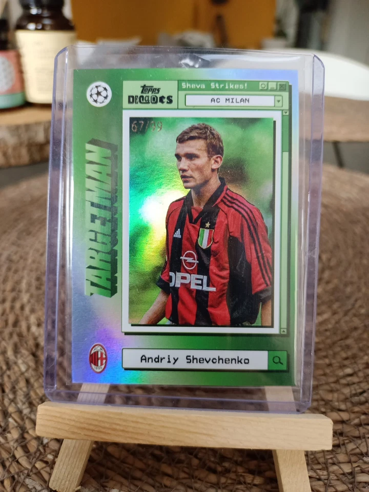 Topps Decades 1990's 2025 Andriy Shevchenko Targetman Card /99 AC Milan - Photo 3/3
