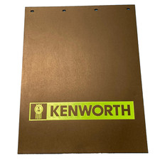 Kenworth Trucks 24 X 30 Black Green Poly Rubber Semi Truck Mud Flaps-pair