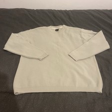 Paul & Shark Mens Baltic Light Large Merino Wool Blend Sweater Jumper Beige