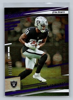 2022 Panini Prestige Bryan Edwards Xtra Points Purple #/199 #174