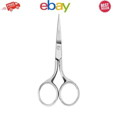 Professional 4" Stainless Steel Detail Shears for Crafting & Sewing Needs