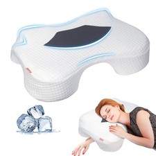 Side Sleeper Pillow with Arm Holes, Memory Foam Pillow for Neck Shoulder Cerv...