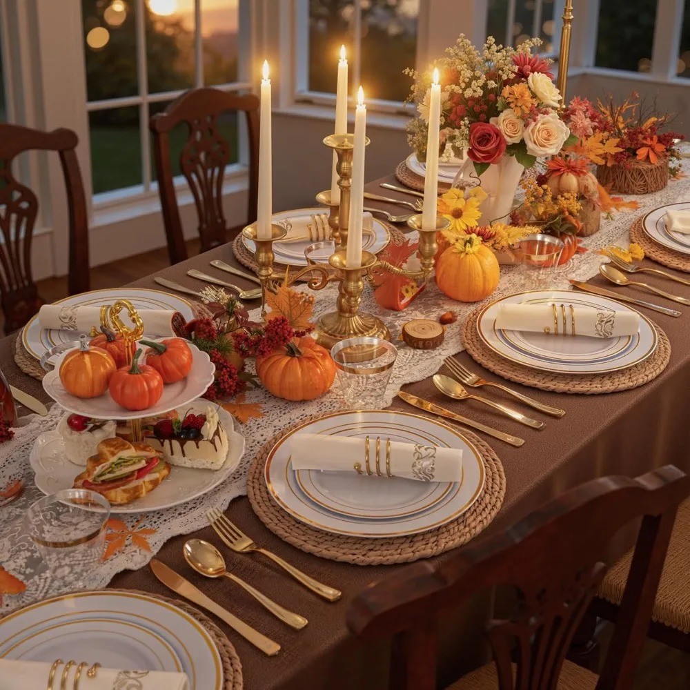 For 50 Guests, Includes Plates, Cutlery, Napkin