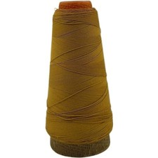 Vintage 1980s Cone Spool Mustard Yellow Sewing Thread Industrial