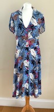 JoeBrowns Floral Tropical Print Button Down Sleeveless Midi Dress Size  - UK12