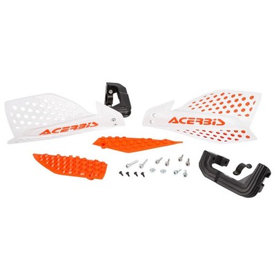 Acerbis Handschützer X-Ultimate Weiß/Orange, Inkl. Anbaukit