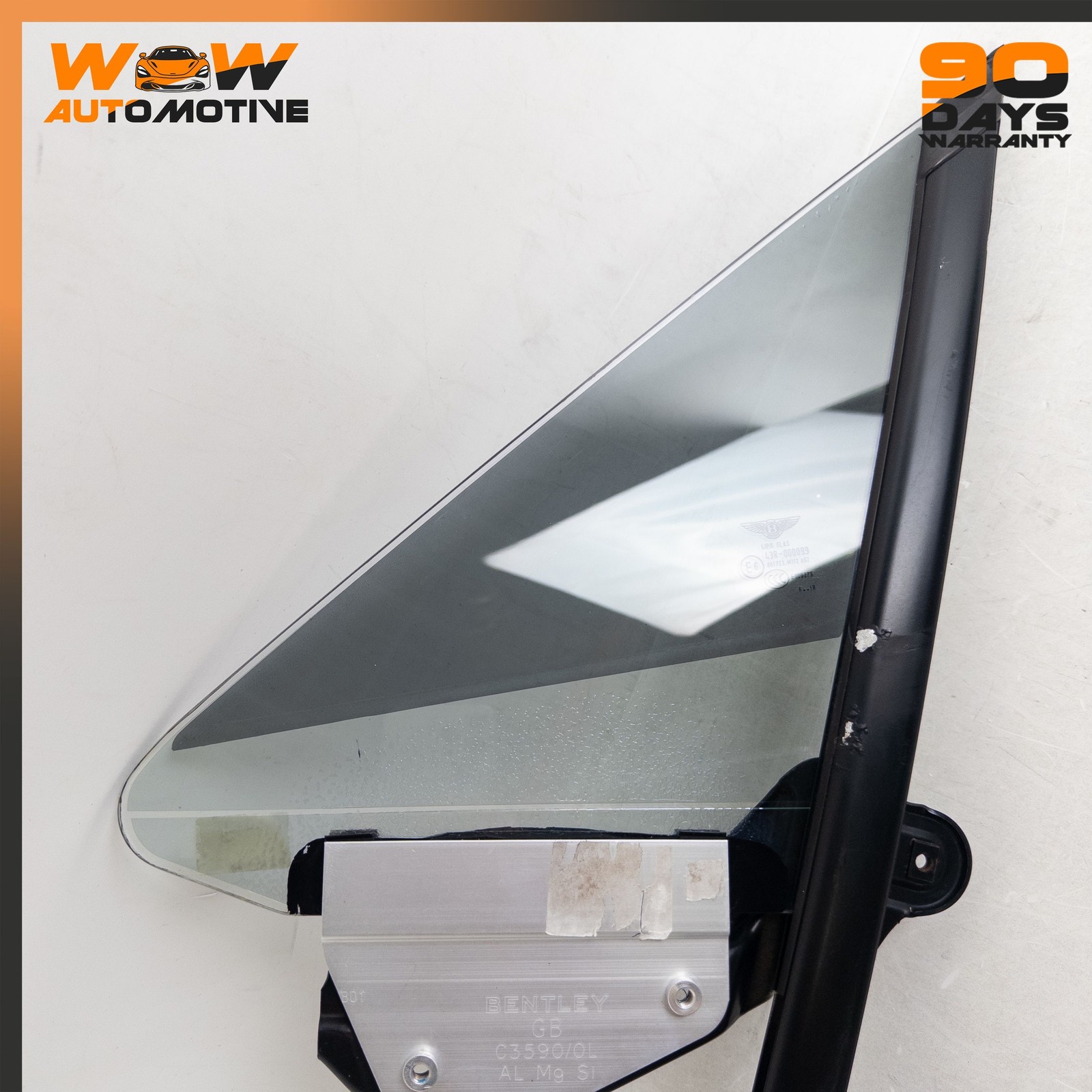 07-11 BENTLEY CONTINENTAL GTC FRONT LEFT DOOR QUARTER VENT WINDOW GLASS OEM