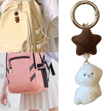 Flocking Materials Star and Animal Designs Key Ornament for Youthful Women Kids