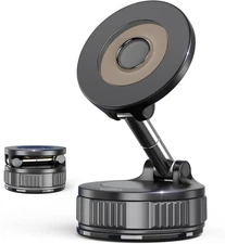 Magnetic Phone Holders for Your Car, Vacuum Suction Cup Phone Mount with Strong 