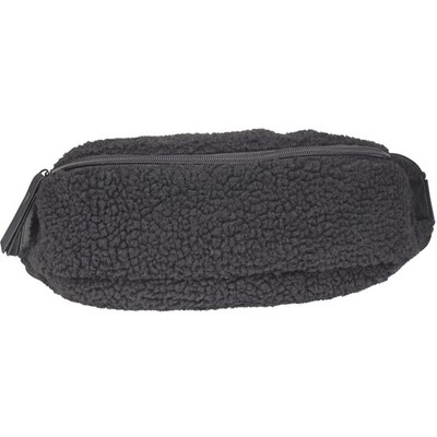 Urban Classics Sherpa Shoulder Bag Black Fleece Belt Bag Logo