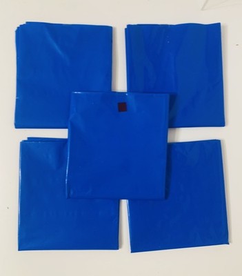5 Packs Coloplast XL Ostomy Disposal Bags Blue -No Leaks -10''x17''
