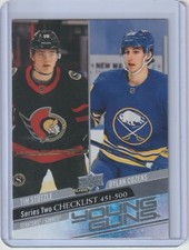 2020-21 Upper Deck Young Guns Young Guns Checklist (Tim Stutzle/Dylan Cozens)