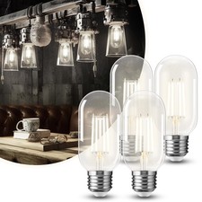 DORESshop 4 Pack LED Edison Bulbs, 4W Edison Light Bulbs, Antique LED Filament