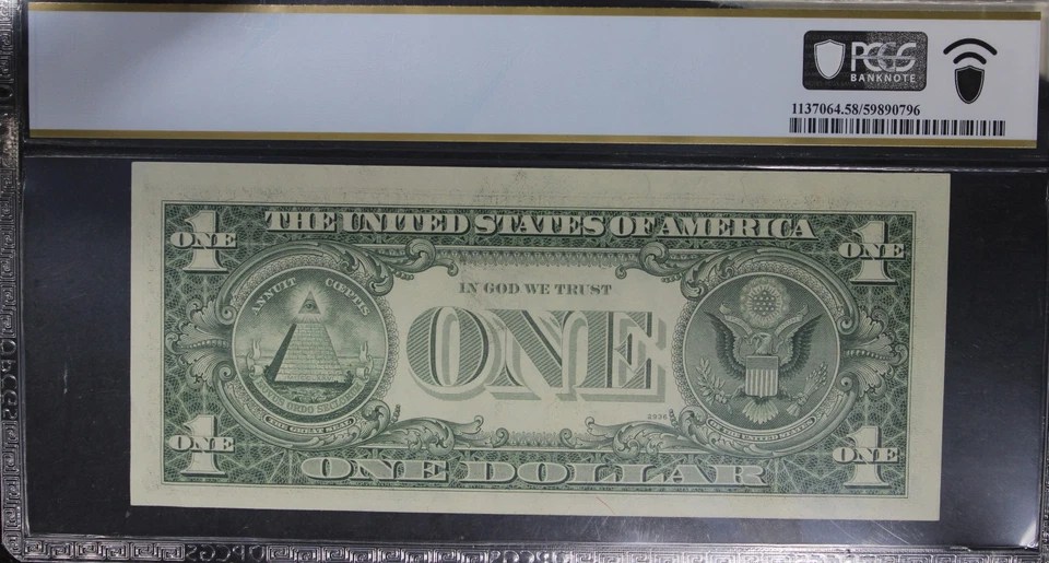 1977A 58PPQ Federal Reserve Boston 1$ Note, SN A99557788C, Fancy Serial - Image 4 of 4