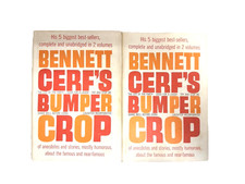 Bennett Cerf’s Bumper Crop Vol 1 & 2 (1956) Hardcover Set w/ Dust Jackets Humor