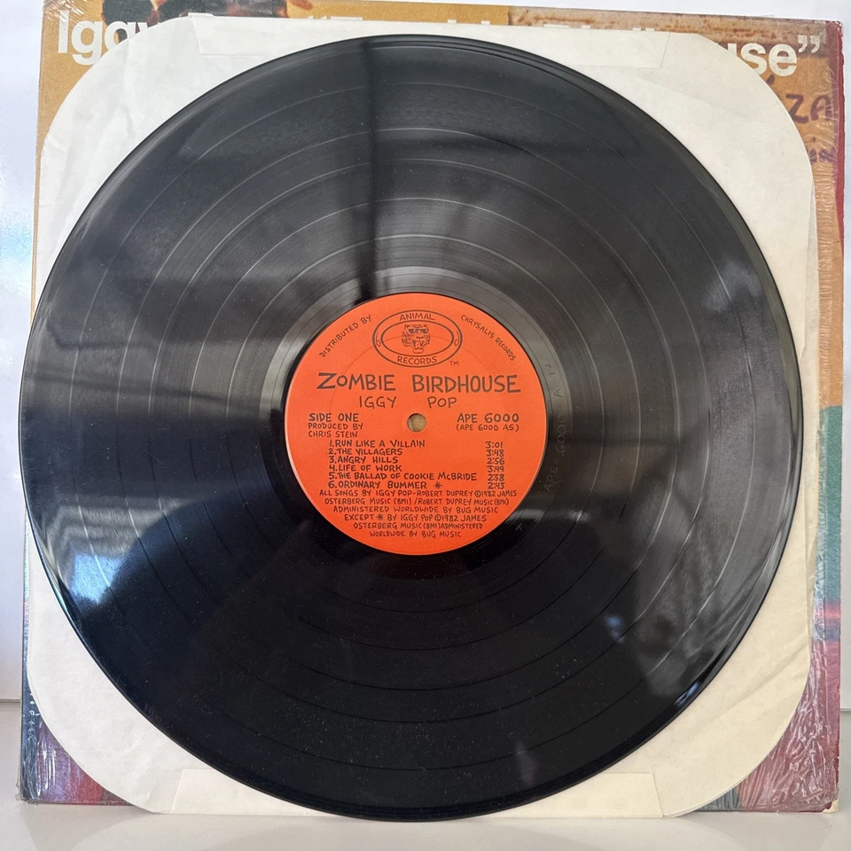 Iggy Pop "Zombie Birdhouse" 1982 Original LP. 1st pressing (APE 6000) - Image 3 of 3