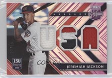 2018 Panini Elite Extra Edition USA Materials Purple 21/25 Jeremiah Jackson 08pa