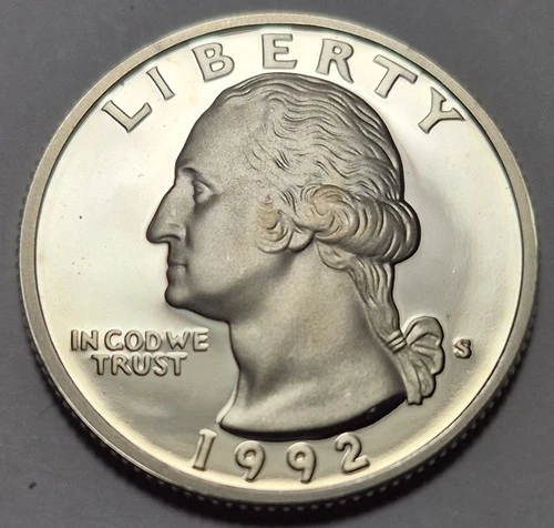 1992S -1998S Silver Proof Washington Quarters. 7 Coin Set