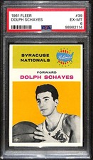 1961 Fleer #39 Dolph Schayes HOF  PSA 6 EXMT C96028