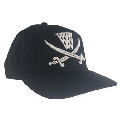 K1X Streetwear Basketball Play Hard Snapback Cap Sword Basecap Schwarz Grün