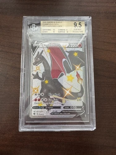 Pokemon TCG: Champion's Path 2020 Charizard V Shiny SCR 79/73 BGS 9.5 GEM MINT